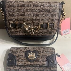 Juicy Couture Brown Bag with Wallet New with Tags